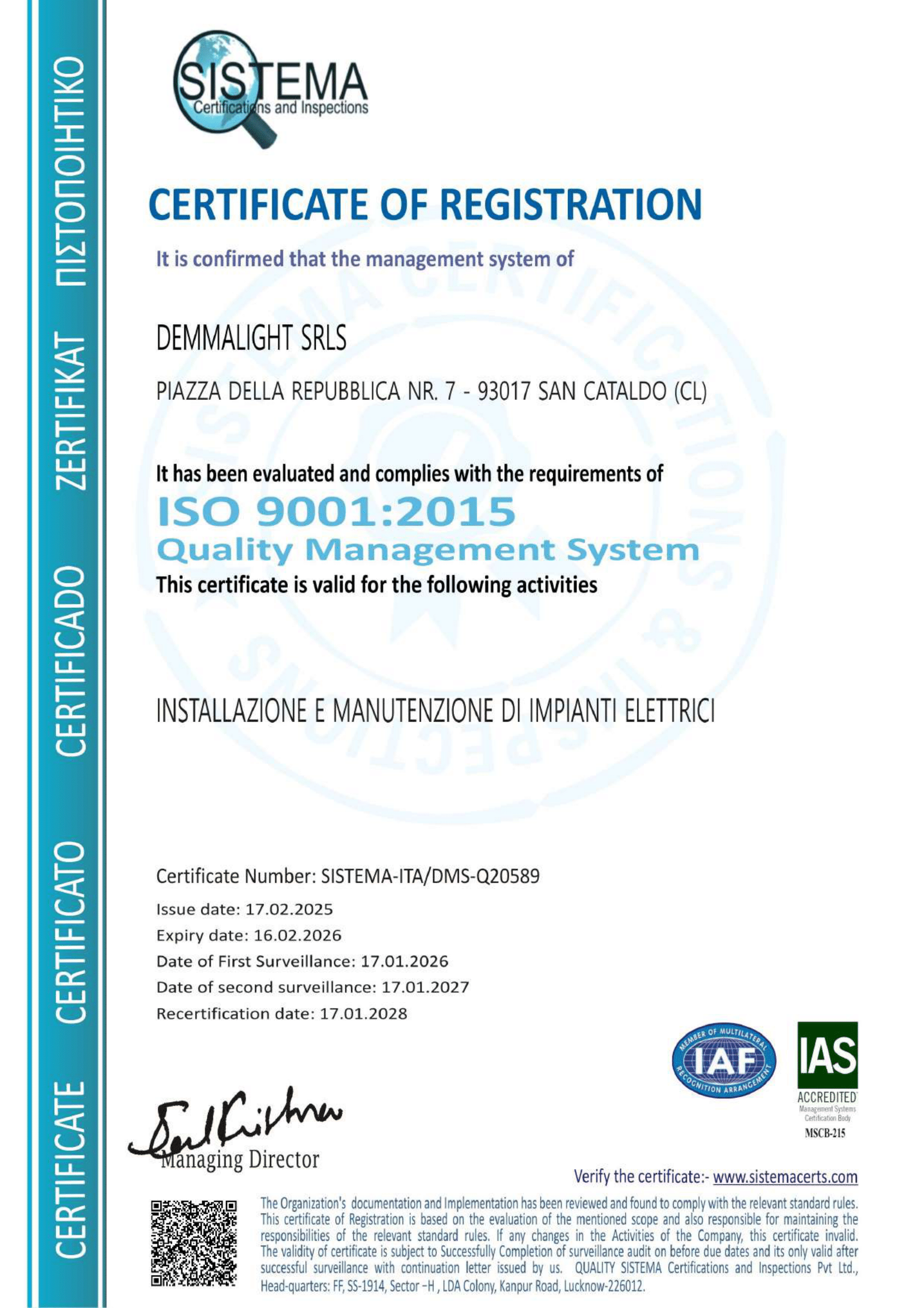 ISO 9001 CERTIFICATE_DEMMALIGHT_9+14+45_IT-1